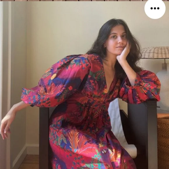 Farm Rio Tie Dye Forest Maxi Dress - Picture 5 of 7